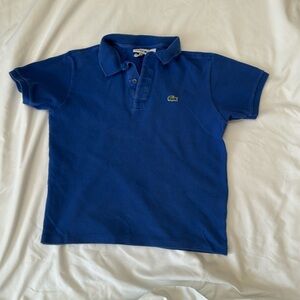 Lacoste blue polo shirt kids size 10-12 pre owned